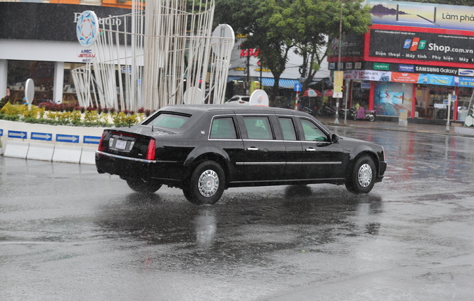 Cận cảnh dàn siêu xe của Tổng thống Trump ở Đà Nẵng