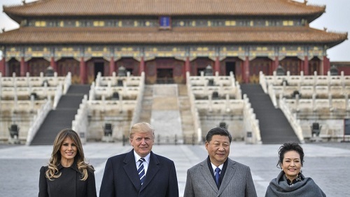 Ông Trump trở thành Tổng thống Mỹ đầu tiên được mời ăn tối ở Tử Cấm Thành 