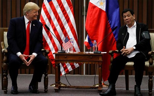 Tổng thống Donald Trump: Quan hệ Mỹ - Philippines thật tuyệt vời