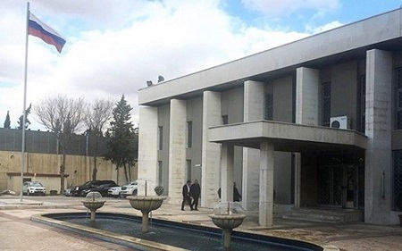 Đại sứ quán Nga tại Syria trúng đạn pháo kích 122mm