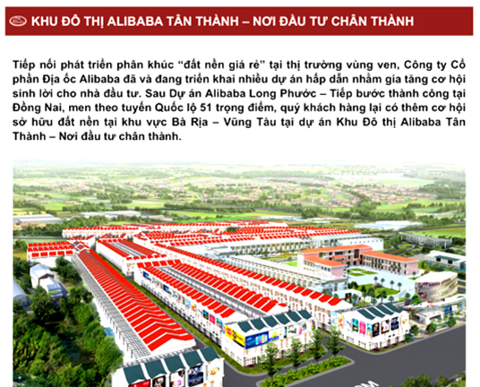 Xác minh tính pháp lý các dự án địa ốc Alibaba mở bán