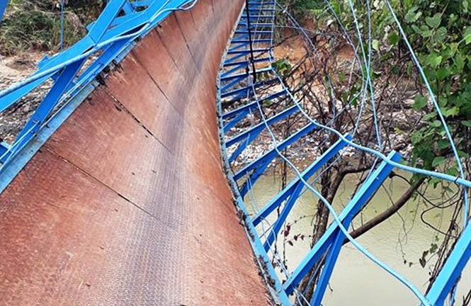 Vụ đứt cáp cầu treo, nam sinh rơi xuống sông: Tìm thấy thi thể nạn nhân