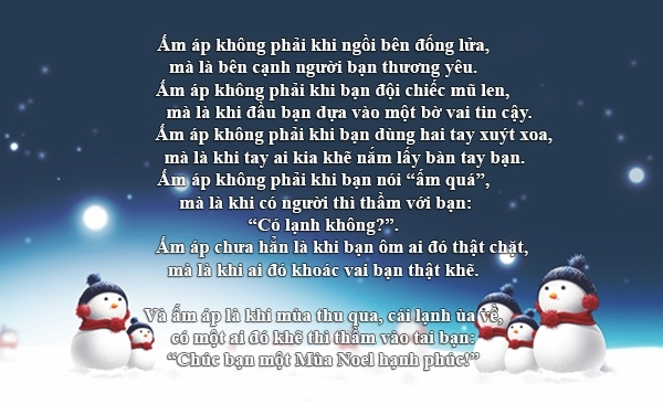 Lời chúc Giáng sinh hay và ý nghĩa nhất tặng người thân Noel 2017