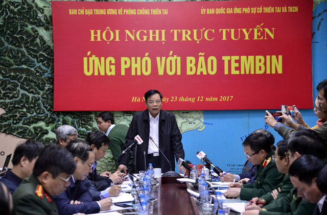 Lên phương án di dời gần 1 triệu người dân tránh bão Tembin