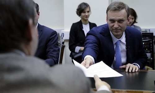 Hàng nghìn người xuống đường ủng hộ đối thủ của ông Putin tranh cử Tổng thống Nga