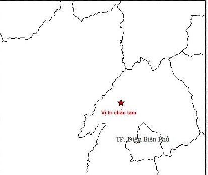 Động đất 3,2 độ richter xảy ra tại Điện Biên