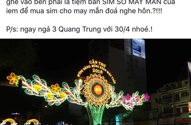 Bị mời làm việc vì đăng ảnh cổng chào đường đón Xuân với quần lót