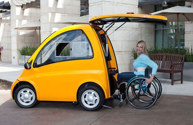 Mẫu xe hơi chuyên phục vụ cho người ngồi xe lăn 