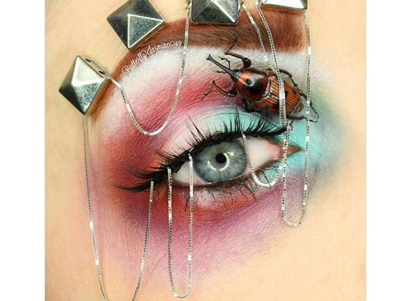 Ngỡ ngàng trước những tuyệt phẩm trang điểm từ xác côn trùng