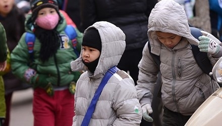 Không khí lạnh tiếp tục tăng cường, Hà Nội rét 9 độ