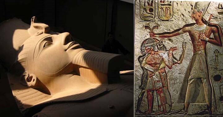 Tàn tích ngôi đền Pharaoh Ramses II được khai quật tại Giza