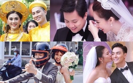 Điểm lại loạt đám cưới đình đám nhất của showbiz Việt năm 2017