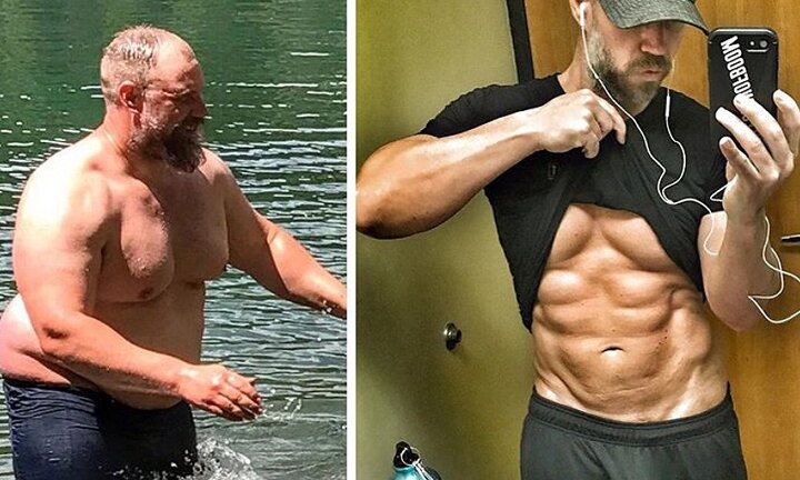 Ông bố quyết giảm cân, sau 150 ngày 'lột xác' thành người khác khiến các con khó nhận ra