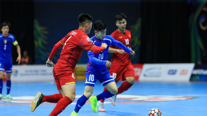 Đánh bại chủ nhà Đài Loan, tuyển futsal Việt Nam vào tứ kết châu Á
