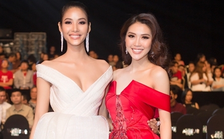 Tường Linh diện đầm lộng lẫy, tự tin đọ sắc với Hoàng Thùy