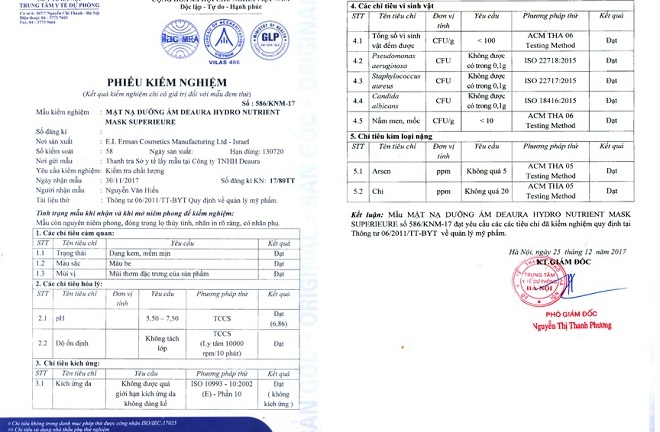 Sở Y tế Hà Nội công bố kết luận về chất lượng sản phẩm Deaura