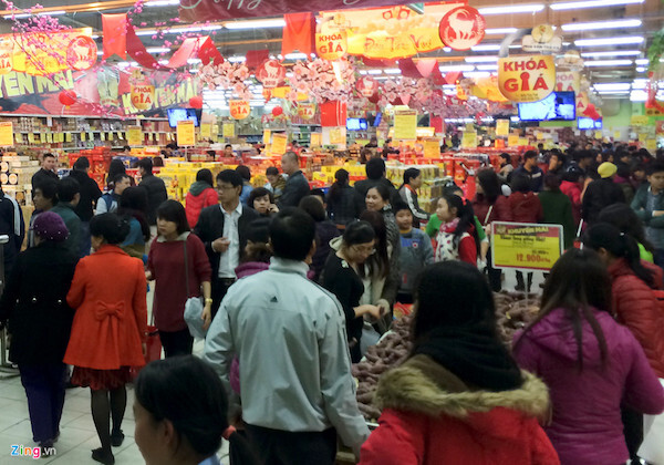 Hà Nội: Cửa hàng, siêu thị mở xuyên Tết