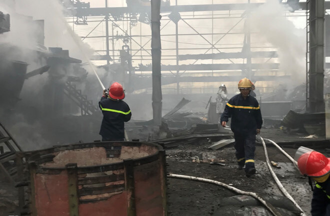 Nguyên nhân ban đầu vụ lò luyện thép nổ khiến 2 người bị thương