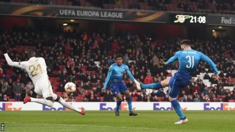 Video bàn thắng Arsenal 1-2 Oestersunds tại Europa League