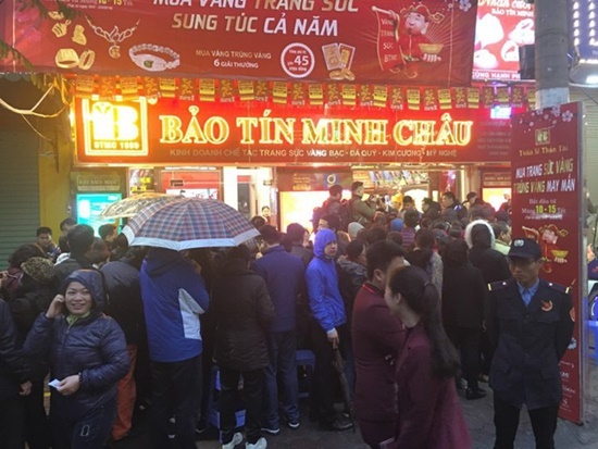 Giá vàng bất ngờ tăng trong buổi chiều ngày vía Thần tài