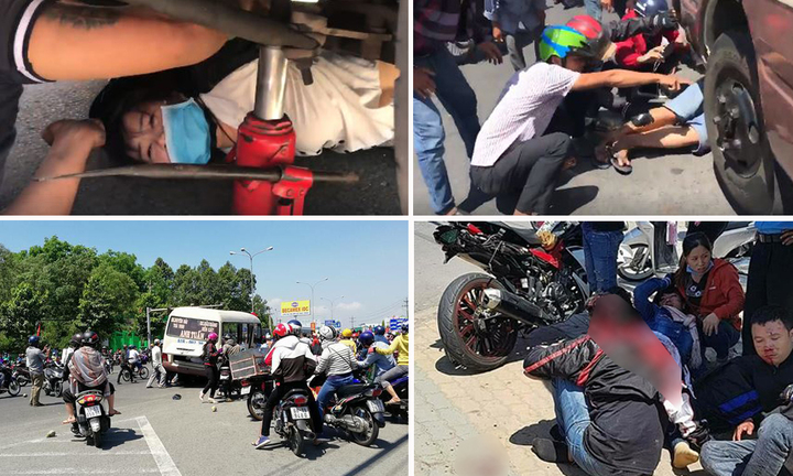 Tài xế ôtô khách gây tai nạn khiến 6 người bị thương khai do xe mất phanh