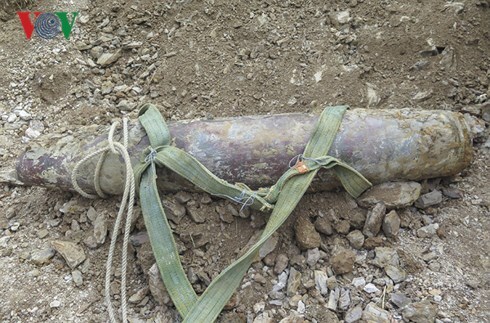 Phát hiện quả bom nặng 150kg tại thành phố Điện Biên Phủ