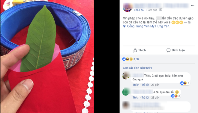 Chàng trai 'dành cả tuổi thanh xuân bê tráp' nhận được bao lì xì là chiếc lá xanh