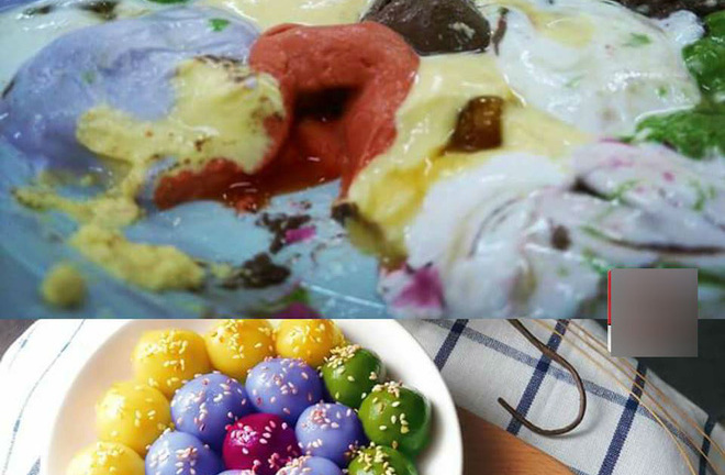 Chị em 'ôm bụng cười' với những đĩa bánh trôi có 1-0-2 ngày Tết Hàn thực