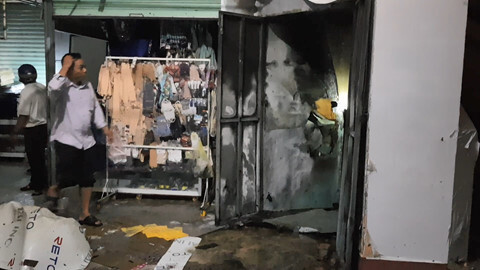 Ki ốt trong chợ Tuy Hoà bất ngờ bốc cháy 