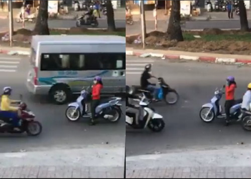 Giữa đường ngược chiều, nữ 