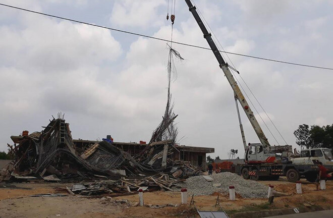 Vụ sập giàn giáo xây dựng cây xăng: Thêm 4 người bị thương