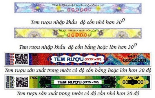 Tất cả các loại rượu tại Việt Nam phải dán tem mới được bán?