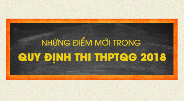 Infographic: Những điểm mới trong quy định tuyển sinh THPT Quốc Gia 2018