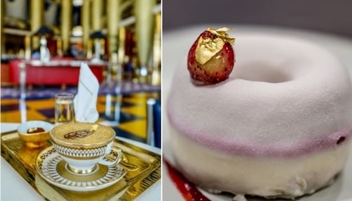 Những món ăn chứa vàng phục vụ cho giới siêu giàu trong nhà hàng ở Dubai