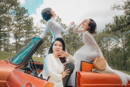 NSND Bạch Tuyết, MC Trác Thuý Miêu, Liêu Hà Trinh làm “nàng thơ” áo dài