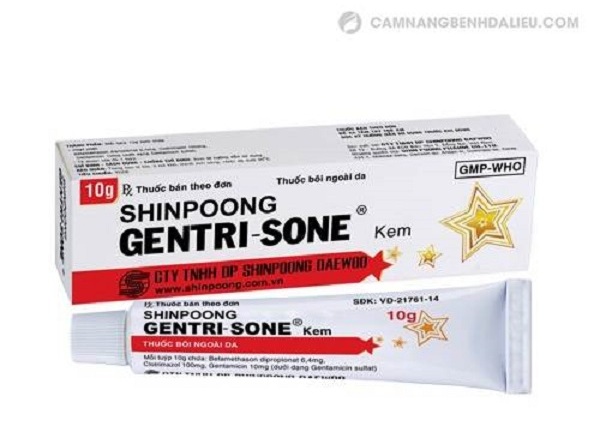 Thuốc kem Shinpoong Gentri-sone nghi ngờ giả