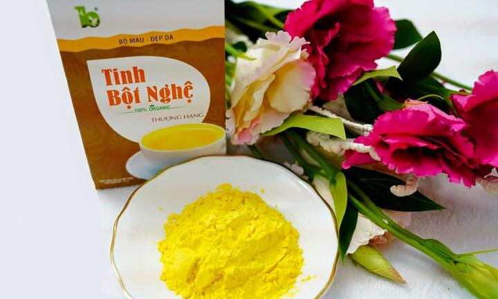 Cách làm trắng da, sạch mụn siêu tốc với mặt nạ tinh bột nghệ