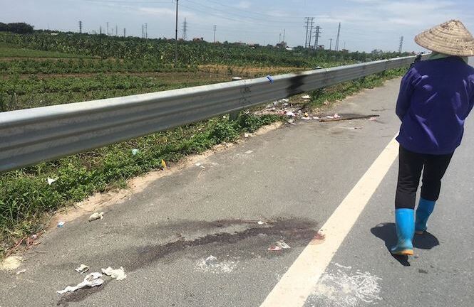 Hiện trường vụ 2 thiếu nữ tử vong trên cầu vượt qua ở Hưng Yên