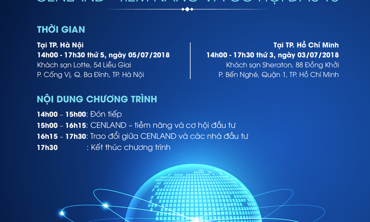 CENLAND tổ chức roadshow trước thềm niêm yết