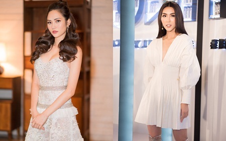 Diệu Linh tựa nữ thần, Tường Linh đầy phóng khoáng đọ dáng trên thảm đỏ thời trang