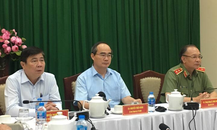 Họp báo thông tin vụ nổ tại trụ sở công an phường khiến 1 nữ cán bộ bị thương