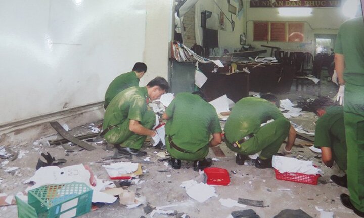 Manh mối phá án vụ nổ tại trụ sở công an phường ở TP. Hồ Chí Minh