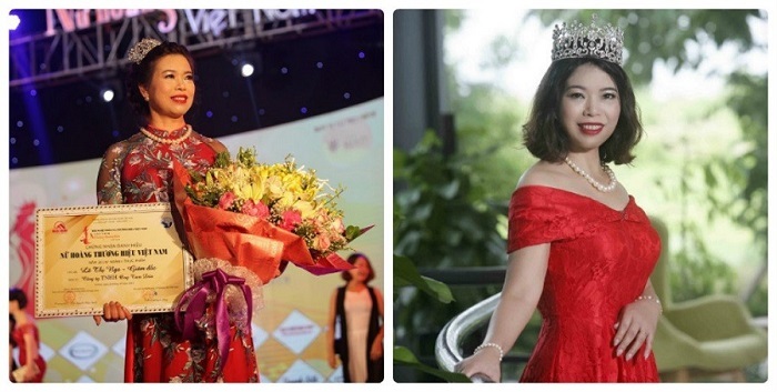 Lê Thị Nga – Tổng giám đốc của công ty Ong Tam Đảo được vinh danh Nữ hoàng thương hiệu ngành thực phẩm 2018