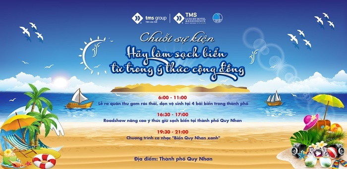 TMS Group: Hơn 1000 người ra quân làm sạch biển Quy Nhơn
