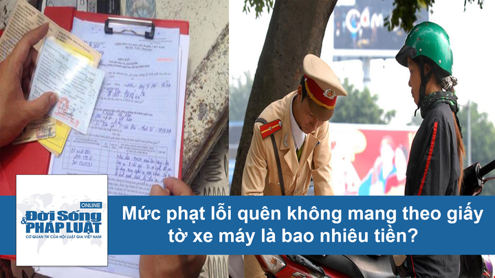 Mức phạt lỗi quên không mang theo giấy tờ xe máy là bao nhiêu tiền?