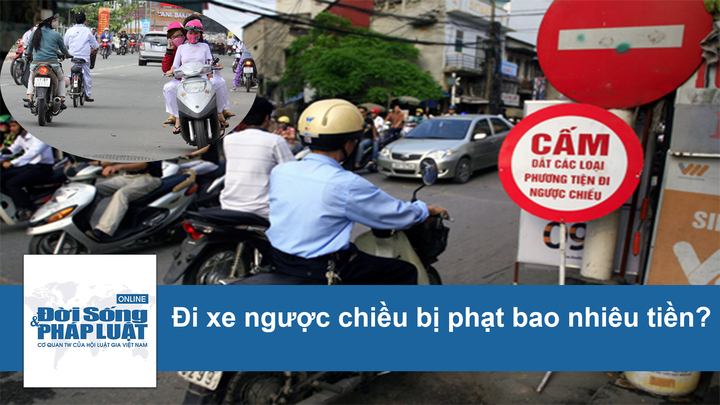 Đi xe ngược chiều bị phạt bao nhiêu tiền?