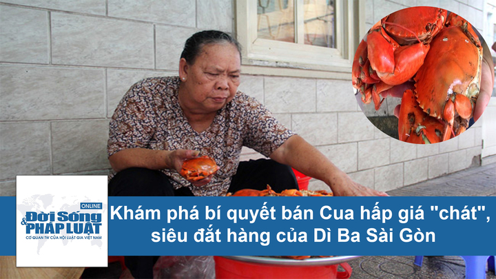 Clip: Khám phá bí quyết bán cua hấp giá