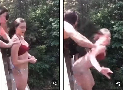 Video: Thử thách nhảy từ độ cao 10 mét, thiếu nữ gãy 5 xương sườn, chấn thương phổi