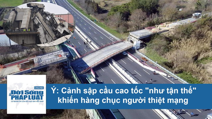 Video: Cảnh cây cầu sập trong chớp mắt khiến hàng chục người thiệt mạng