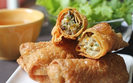Nem phù trúc chay thơm ngon, vàng giòn cho gia đình đổi món